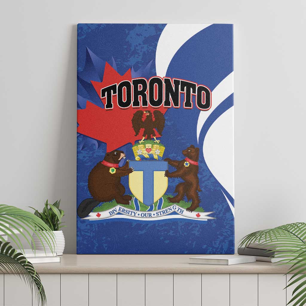 Canada Toronto Canvas Wall Art Maple Leaf Diversity Our Strength