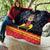 Belgium Iris Day Quilt Royaume de Belgique Coat Of Arms