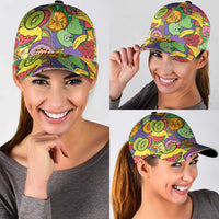 Hawaii Fruits Hippie Style Classic Cap Vibrant Colorful