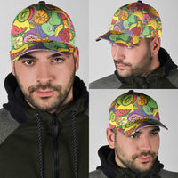 Hawaii Fruits Hippie Style Classic Cap Vibrant Colorful
