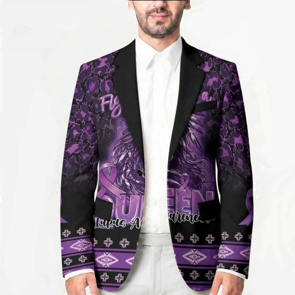Personalized Native American Lupus Girl Blazer Fight Like a Queen