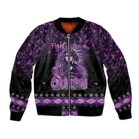 Personalized Native American Lupus Girl Bomber Jacket Fight Like a Queen