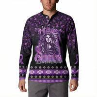 Personalized Native American Lupus Girl Button Sweatshirt Fight Like a Queen