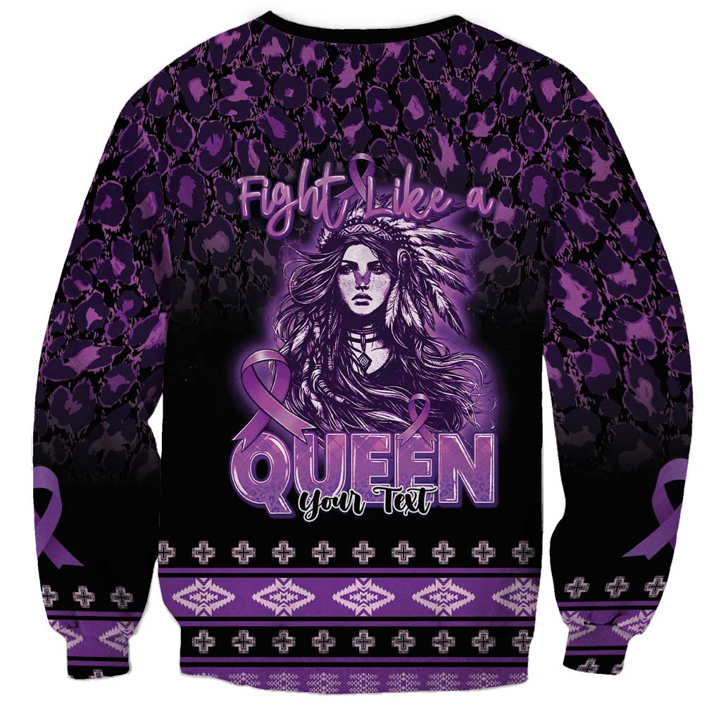 Personalized Native American Lupus Girl Sweatshirt Fight Like a Queen