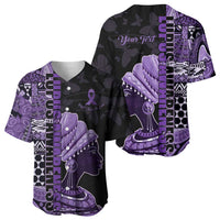 Personalized African Lady Lupus Awareness Baseball Jersey Fight Support Cure
