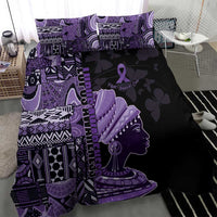 African Lady Lupus Awareness Bedding Set Fight Support Cure