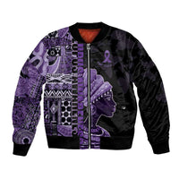 Personalized African Lady Lupus Awareness Bomber Jacket Fight Support Cure