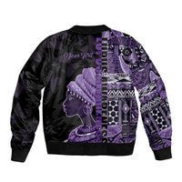 Personalized African Lady Lupus Awareness Bomber Jacket Fight Support Cure