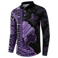 Personalized African Lady Lupus Awareness Button Sweatshirt Fight Support Cure