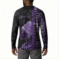 Personalized African Lady Lupus Awareness Button Sweatshirt Fight Support Cure