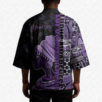 Personalized African Lady Lupus Awareness Kimono Fight Support Cure