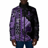 Personalized African Lady Lupus Awareness Padded Jacket Fight Support Cure