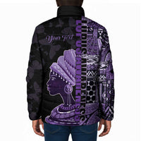 Personalized African Lady Lupus Awareness Padded Jacket Fight Support Cure