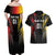 Personalized Germany 2024 Football Couples Matching Off Shoulder Maxi Dress and Hawaiian Shirt DFB Team Black Version - Wonder Print Shop