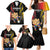 Personalized Germany 2024 Football Family Matching Mermaid Dress and Hawaiian Shirt DFB Team Black Version - Wonder Print Shop