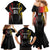 Personalized Germany 2024 Football Family Matching Mermaid Dress and Hawaiian Shirt DFB Team Black Version - Wonder Print Shop