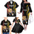 Personalized Germany 2024 Football Family Matching Off The Shoulder Long Sleeve Dress and Hawaiian Shirt DFB Team Black Version - Wonder Print Shop