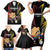 Personalized Germany 2024 Football Family Matching Short Sleeve Bodycon Dress and Hawaiian Shirt DFB Team Black Version - Wonder Print Shop