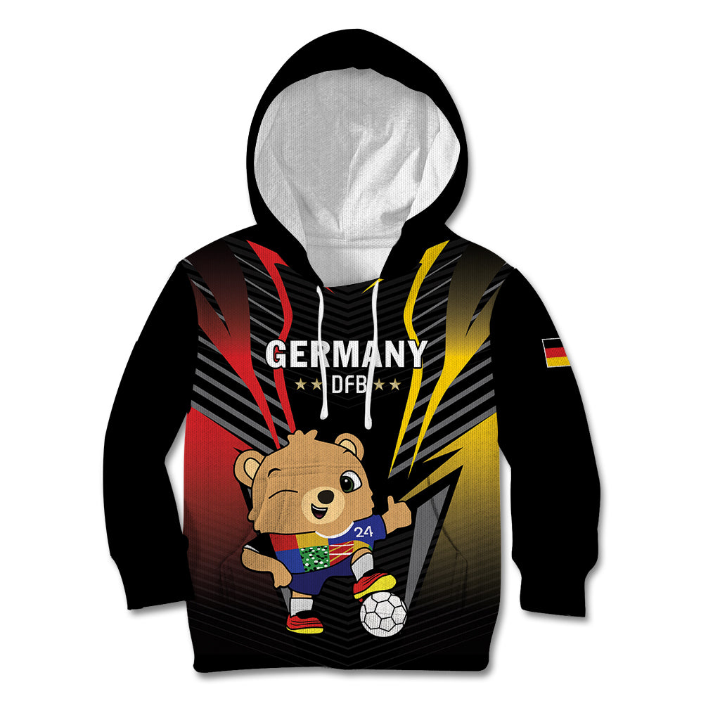 Personalized Germany 2024 Football Kid Hoodie DFB Team Black Version