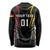 Personalized Germany 2024 Football Long Sleeve Shirt DFB Team Black Version