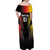 Personalized Germany 2024 Football Off Shoulder Maxi Dress DFB Team Black Version