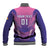 Personalized Germany 2024 Football Baseball Jacket DFB Team Pink Version - Wonder Print Shop