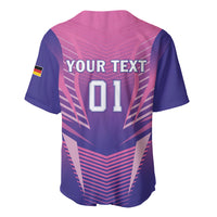 Germany jersey back with YOUR TEXT and 01, pink and navy