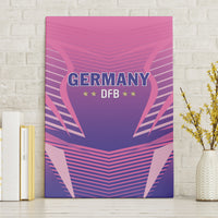 Pink Germany DFB canvas wall art with stylized trophy graphic and text Germany DFB