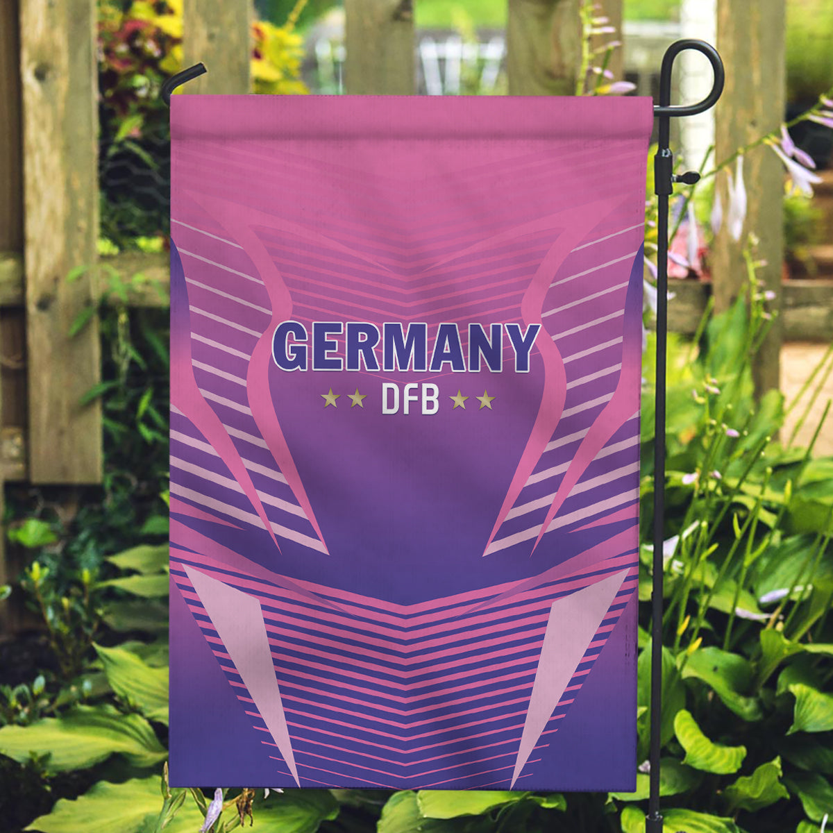 Germany 2024 Football Garden Flag DFB Team Pink Version - Wonder Print Shop