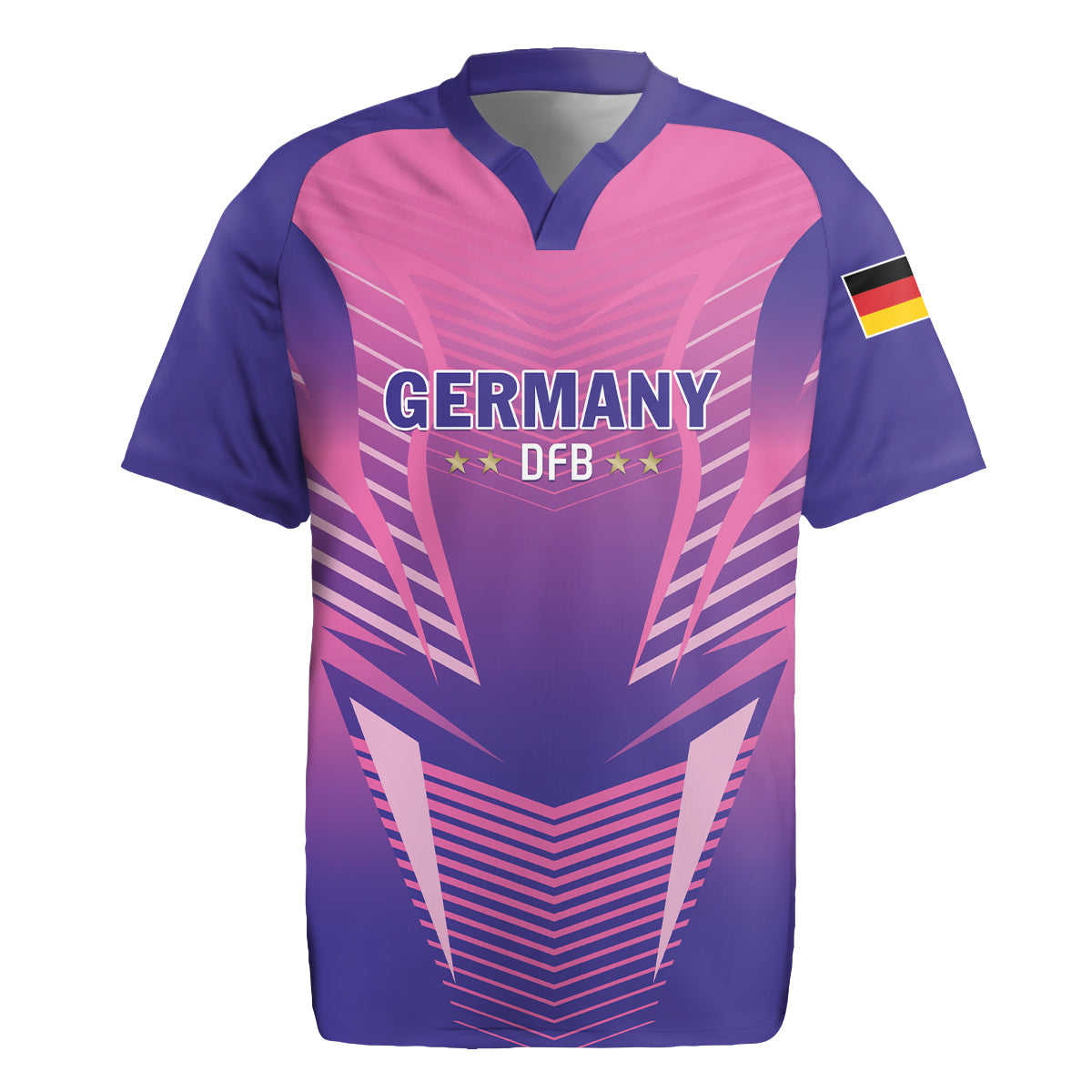 Personalized Germany 2024 Football Rugby Jersey DFB Team Pink Version