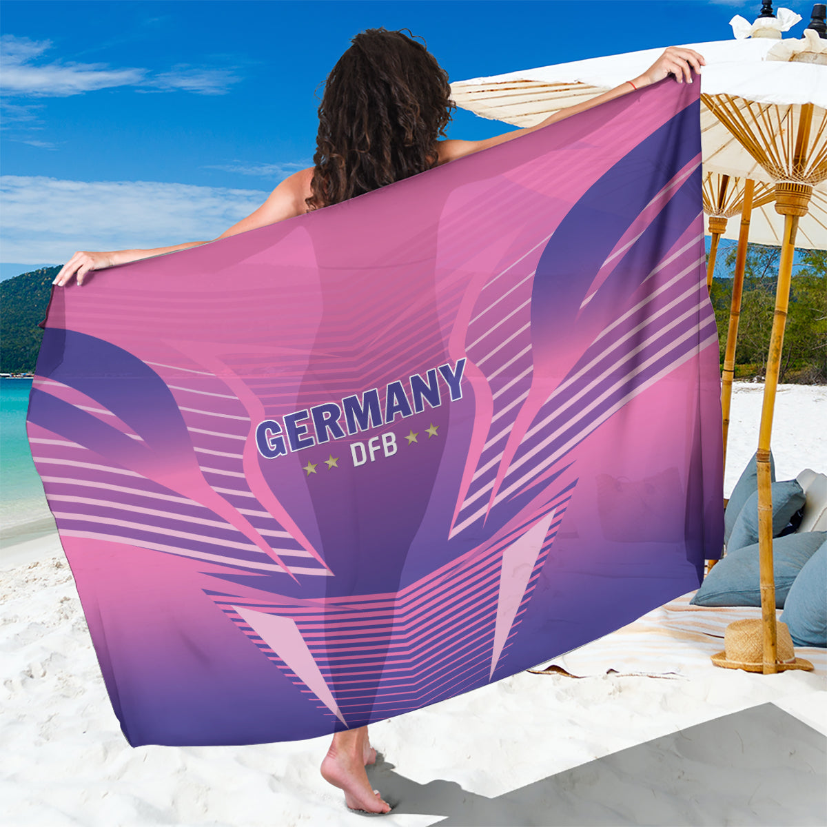 Germany 2024 Football Sarong DFB Team Pink Version