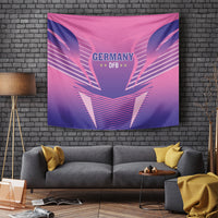 Pink Germany DFB tapestry featuring winged design and Germany text