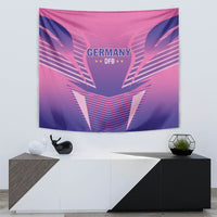 Pink Germany DFB tapestry, large emblem with striped wings