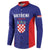 Personalized Croatia 2024 Football Button Sweatshirt Hrvatska Vatreni - Wonder Print Shop