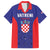 Personalized Croatia 2024 Football Family Matching Long Sleeve Bodycon Dress and Hawaiian Shirt Hrvatska Vatreni