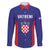 Personalized Croatia 2024 Football Family Matching Long Sleeve Bodycon Dress and Hawaiian Shirt Hrvatska Vatreni