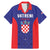 Personalized Croatia 2024 Football Family Matching Mermaid Dress and Hawaiian Shirt Hrvatska Vatreni