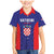 Personalized Croatia 2024 Football Family Matching Mermaid Dress and Hawaiian Shirt Hrvatska Vatreni