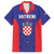 Personalized Croatia 2024 Football Family Matching Short Sleeve Bodycon Dress and Hawaiian Shirt Hrvatska Vatreni