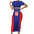 Personalized Croatia 2024 Football Family Matching Short Sleeve Bodycon Dress and Hawaiian Shirt Hrvatska Vatreni