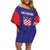 Personalized Croatia 2024 Football Off Shoulder Short Dress Hrvatska Vatreni - Wonder Print Shop