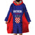 Personalized Croatia 2024 Football Wearable Blanket Hoodie Hrvatska Vatreni