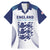 Personalized England 2024 Football Family Matching Mermaid Dress and Hawaiian Shirt Come On The Three Lions - Wonder Print Shop