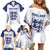 Personalized England 2024 Football Family Matching Off Shoulder Short Dress and Hawaiian Shirt Come On The Three Lions - Wonder Print Shop