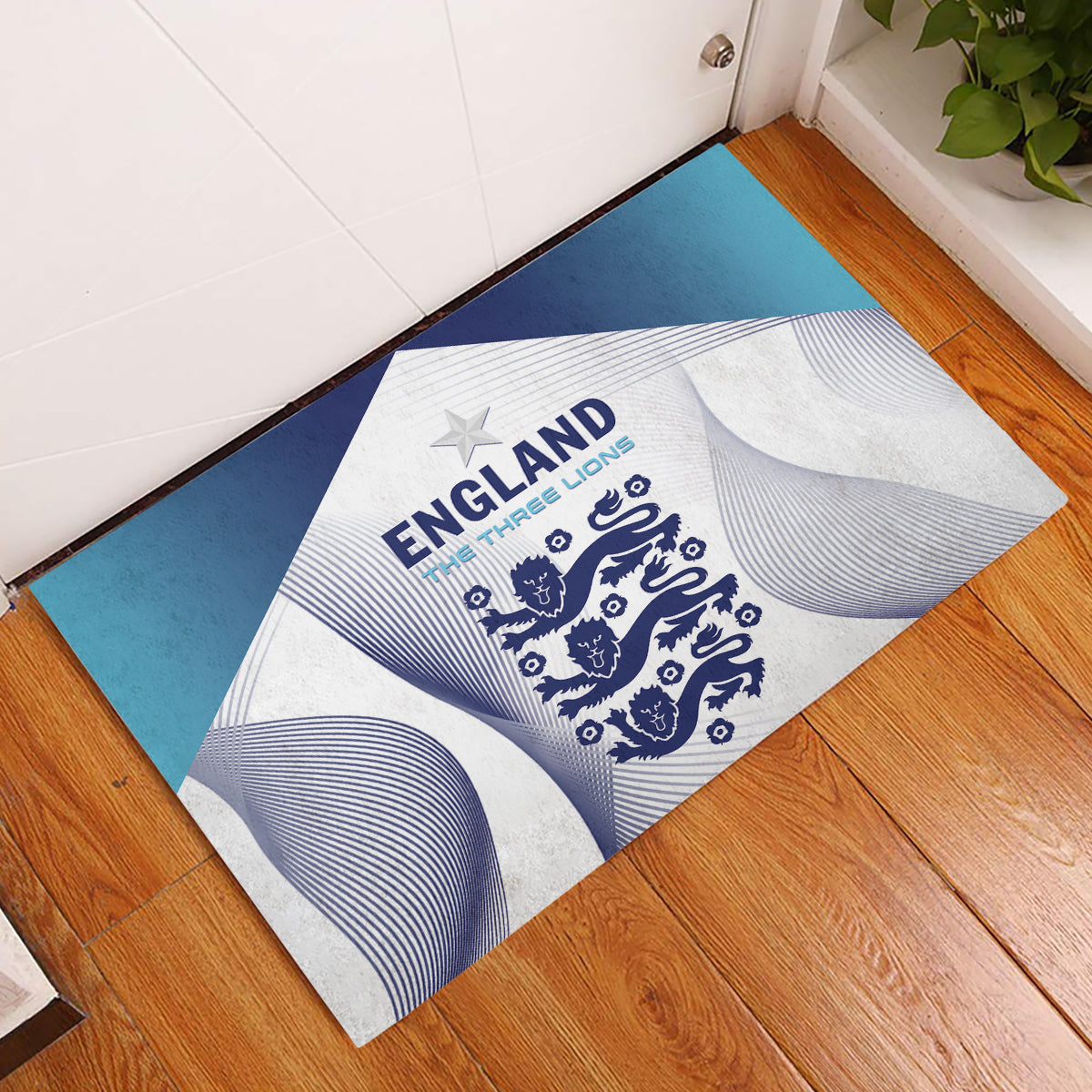 England 2024 Football Rubber Doormat Come On The Three Lions