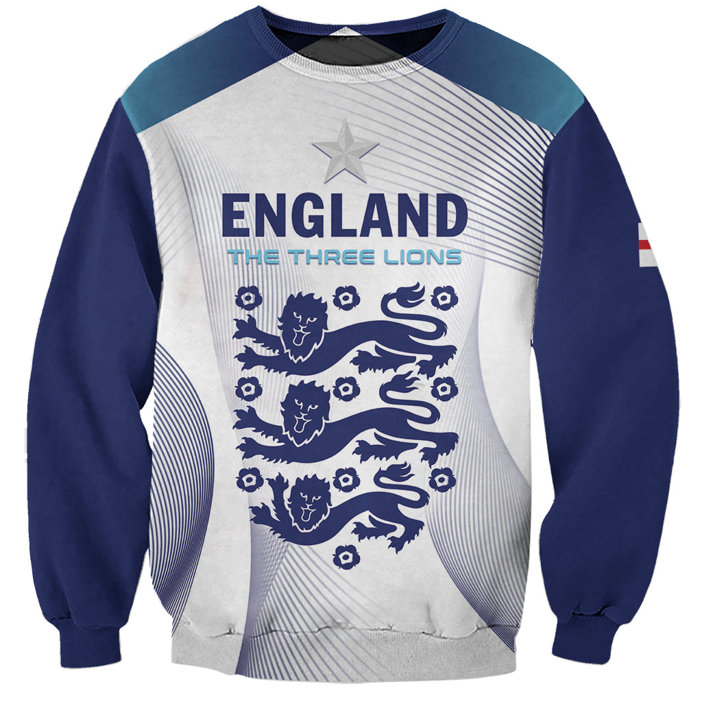 Personalized England 2024 Football Sweatshirt Come On The Three Lions