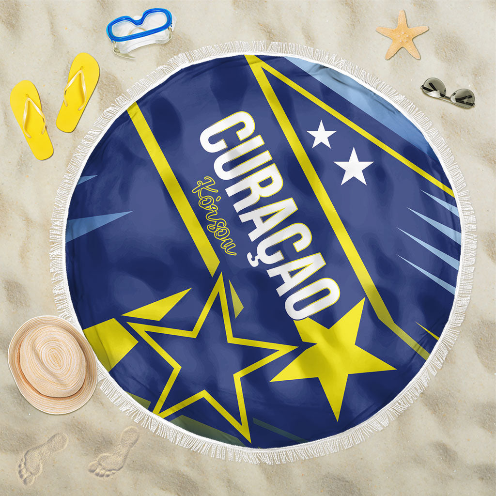 Country of Curacao Beach Blanket Proud of Our Flag