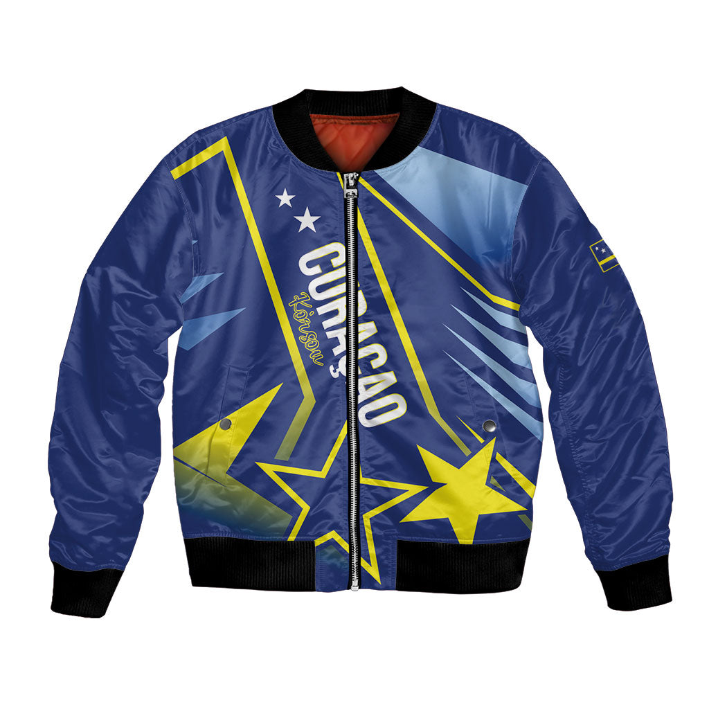 Personalized Country of Curacao Bomber Jacket Proud of Our Flag