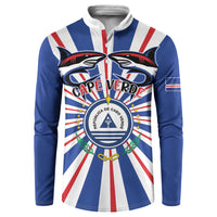 Personalized Cape Verde 1975 Button Sweatshirt Happy Independence Day