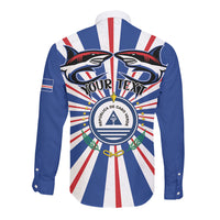 Personalized Cape Verde 1975 Long Sleeve Button Shirt Happy Independence Day